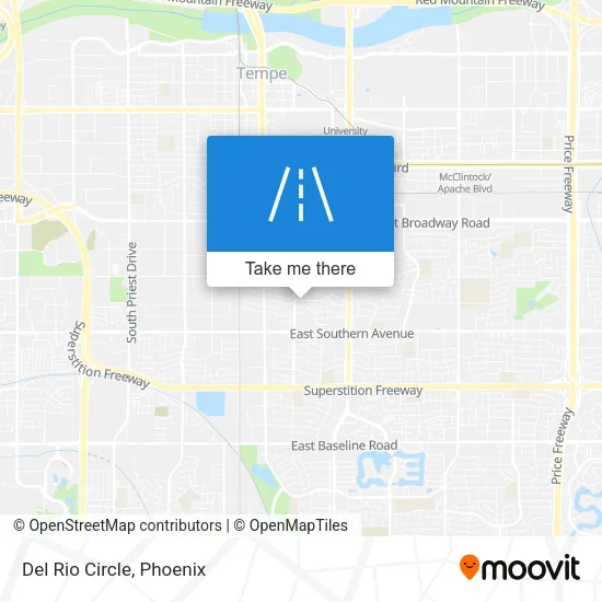 Del Rio Circle map