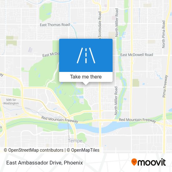 East Ambassador Drive map