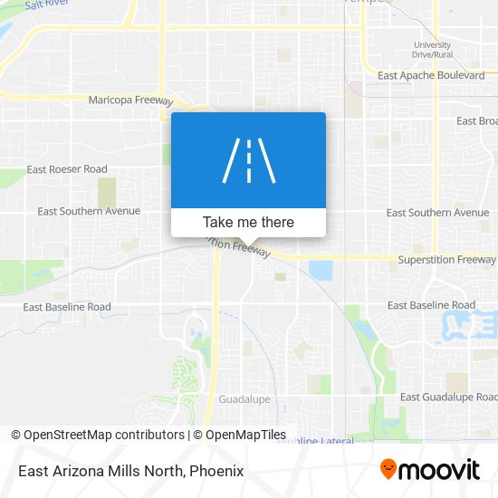 Mapa de East Arizona Mills North