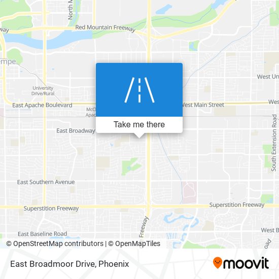 East Broadmoor Drive map