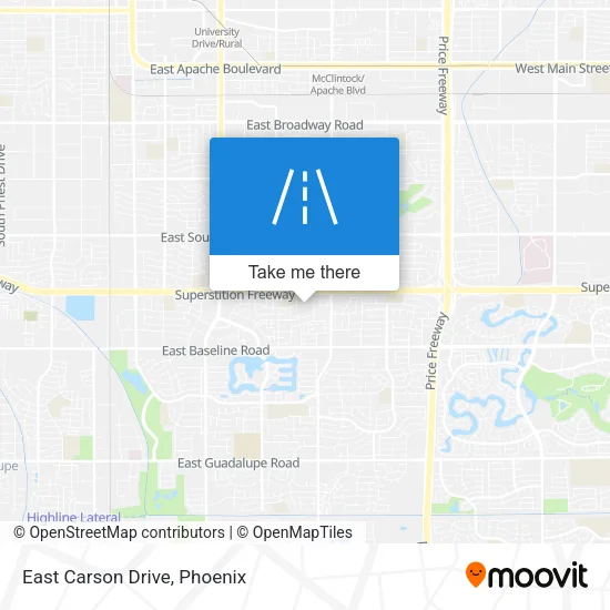 East Carson Drive map