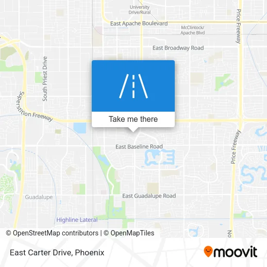 East Carter Drive map