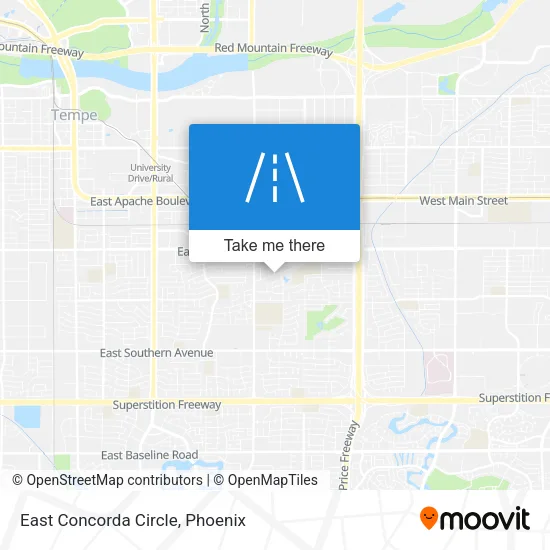 East Concorda Circle map