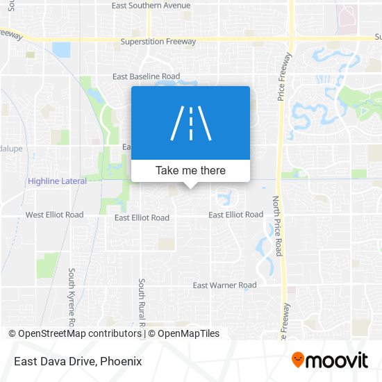 East Dava Drive map