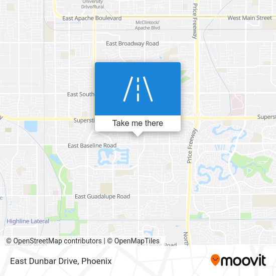 Mapa de East Dunbar Drive