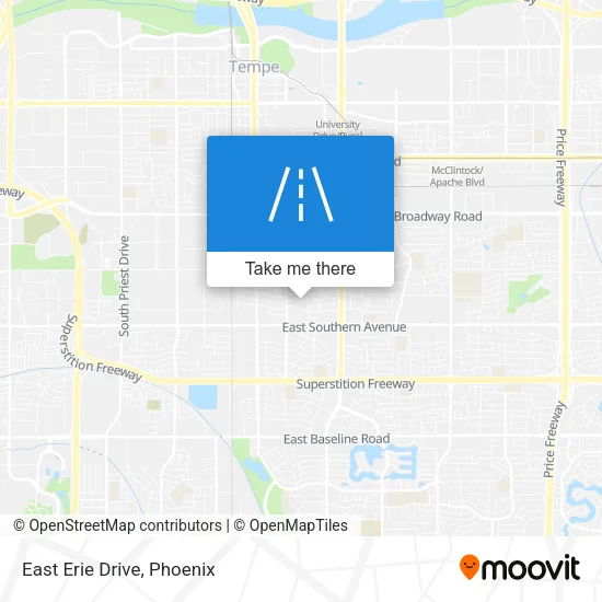 East Erie Drive map