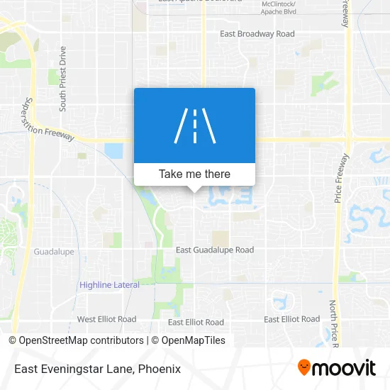 East Eveningstar Lane map