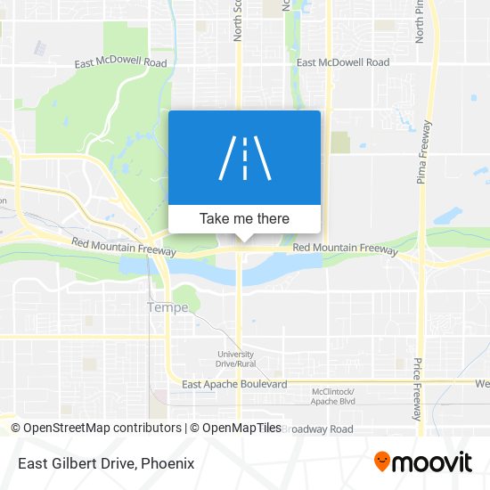 Mapa de East Gilbert Drive