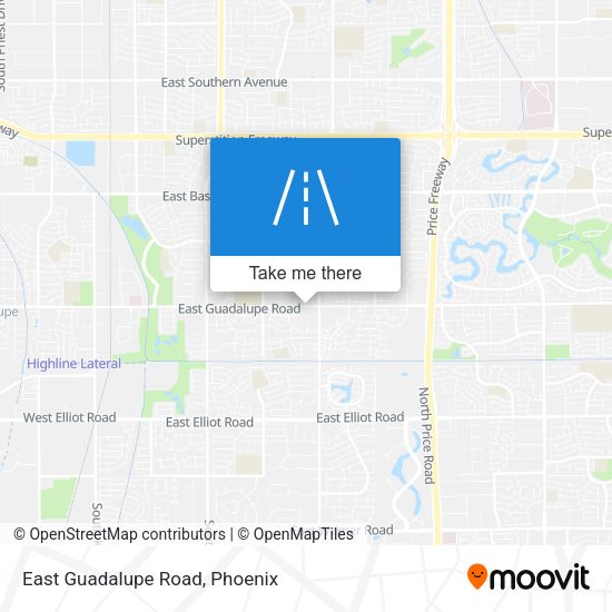 Mapa de East Guadalupe Road