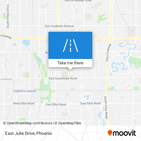 East Julie Drive map