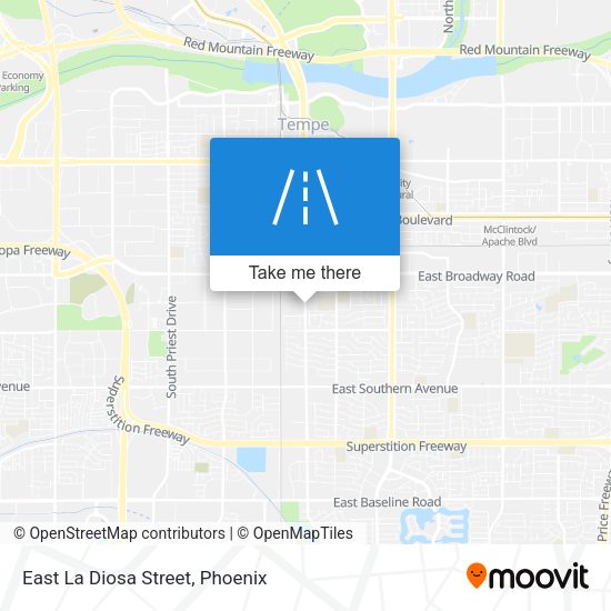 Mapa de East La Diosa Street