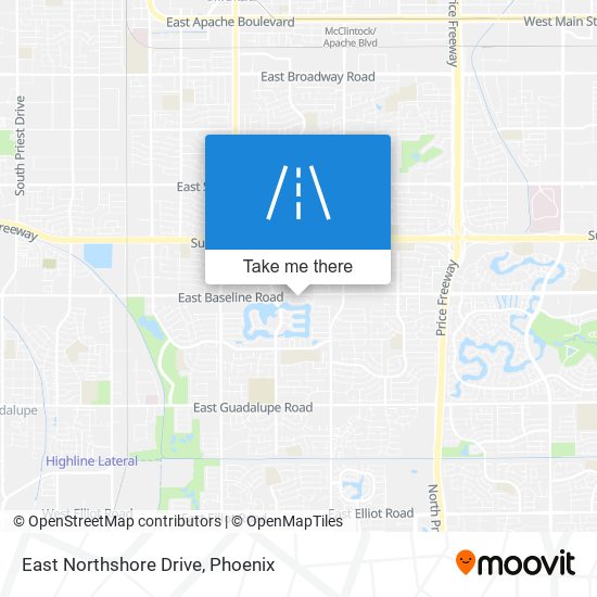 Mapa de East Northshore Drive