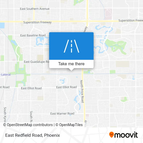 East Redfield Road map