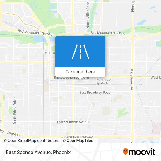 Mapa de East Spence Avenue