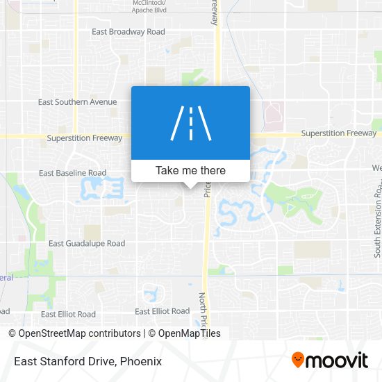 East Stanford Drive map
