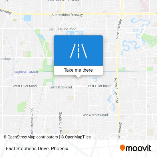 East Stephens Drive map