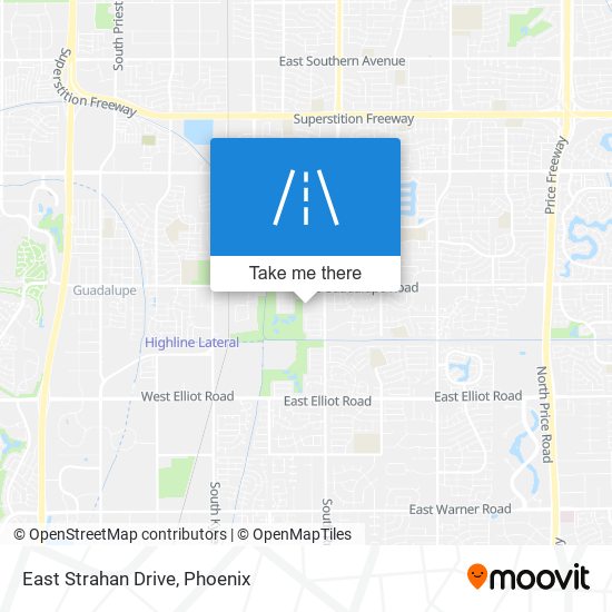 East Strahan Drive map