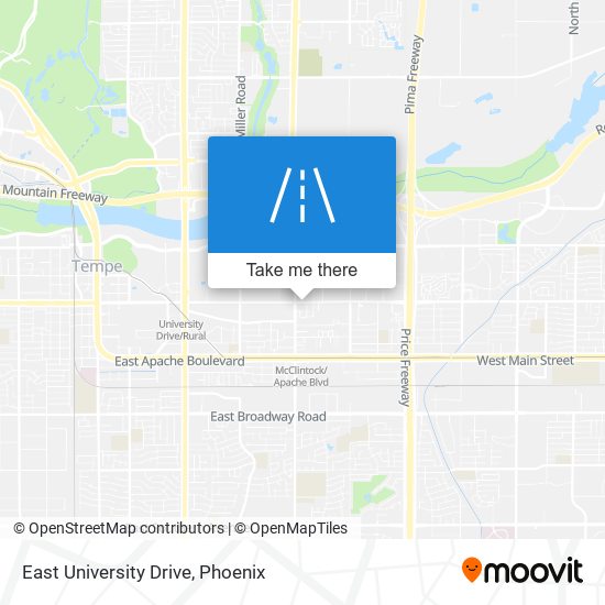 East University Drive map
