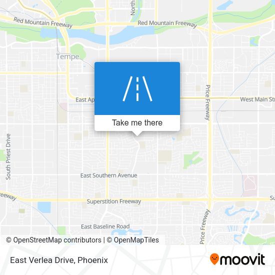 East Verlea Drive map