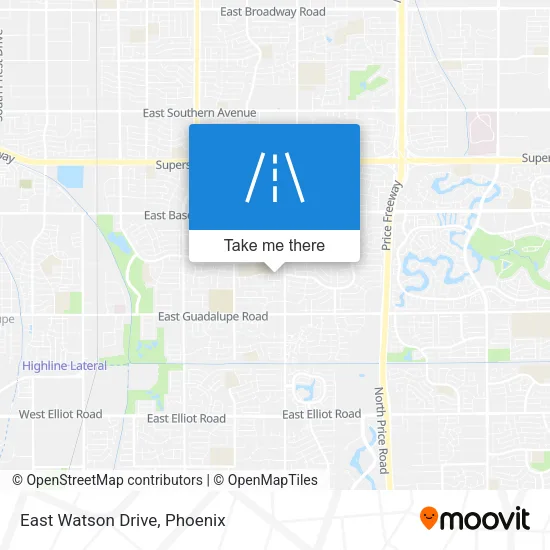 East Watson Drive map