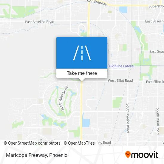 Maricopa Freeway map