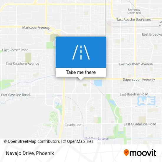 Navajo Drive map