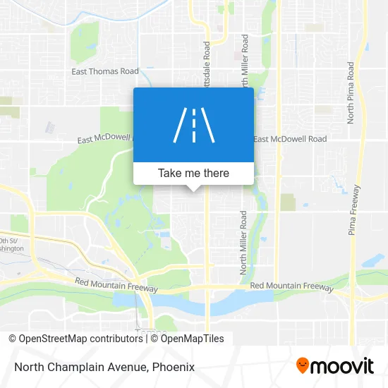 North Champlain Avenue map
