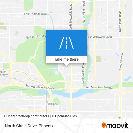North Circle Drive map