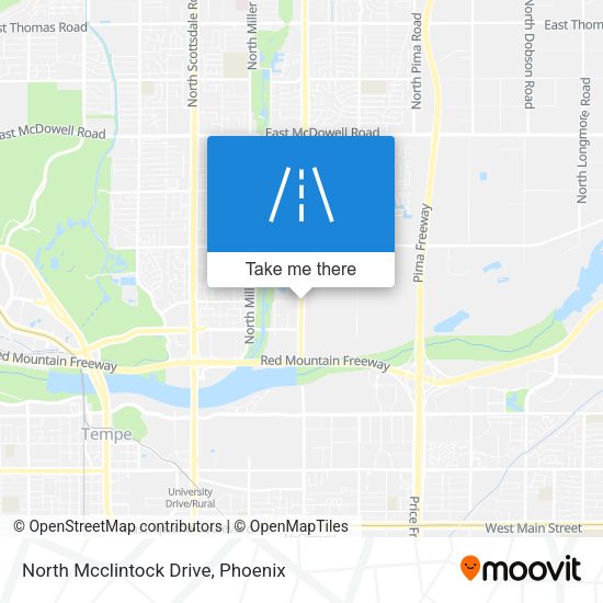 Mapa de North Mcclintock Drive
