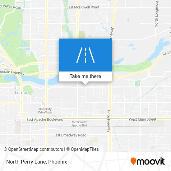 North Perry Lane map