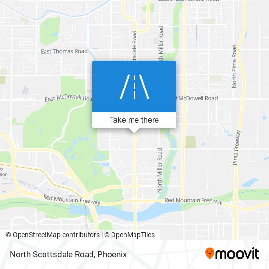 Mapa de North Scottsdale Road