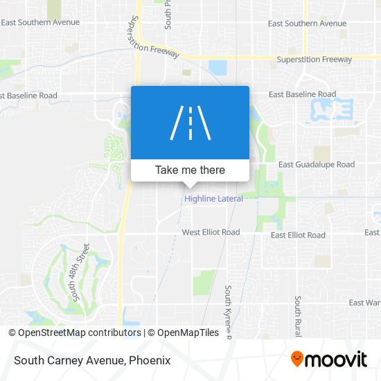 South Carney Avenue map