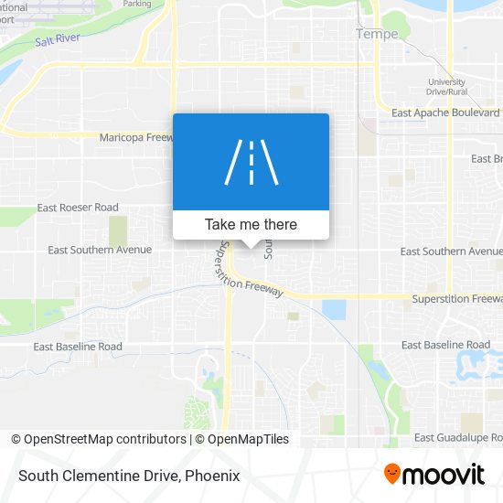 Mapa de South Clementine Drive