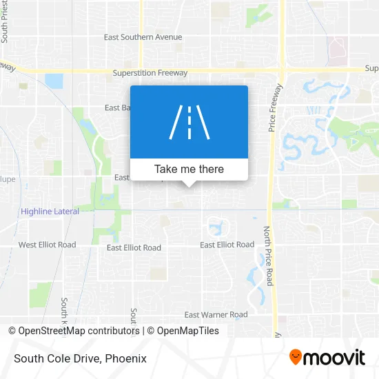 South Cole Drive map