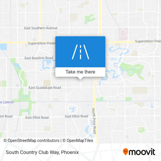 South Country Club Way map