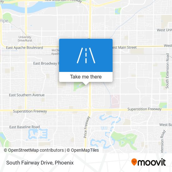 Mapa de South Fairway Drive