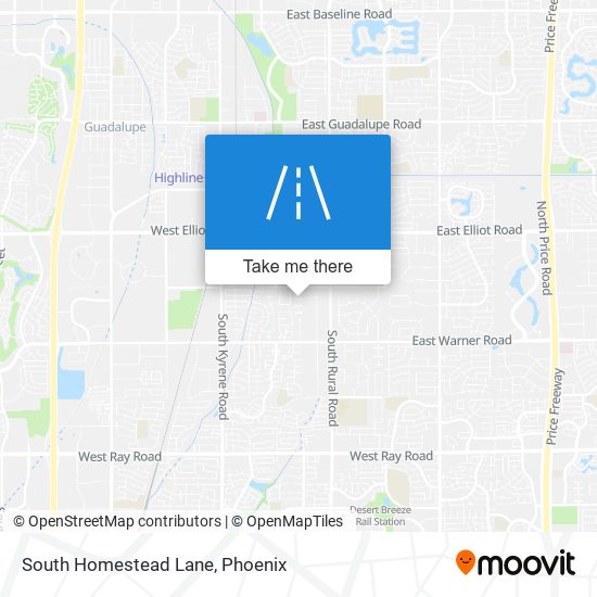 South Homestead Lane map