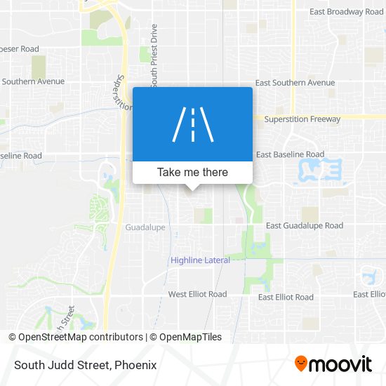 South Judd Street map