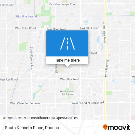 South Kenneth Place map