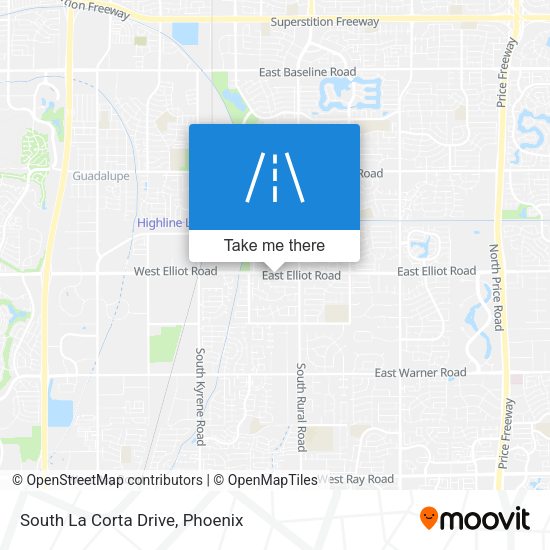 South La Corta Drive map