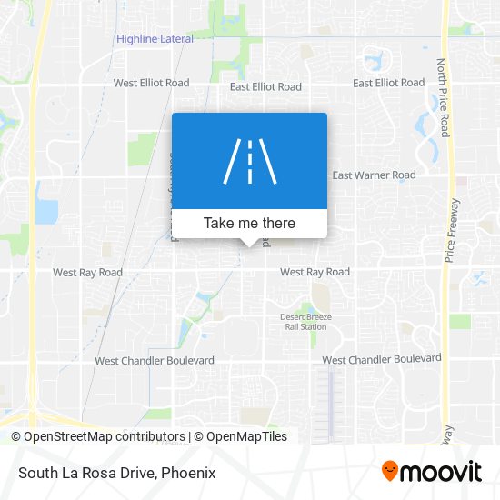 South La Rosa Drive map