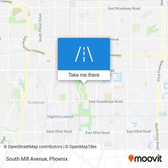 Mapa de South Mill Avenue