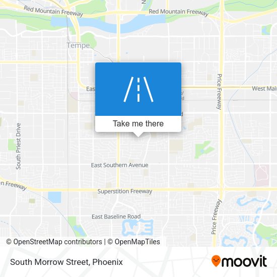 South Morrow Street map