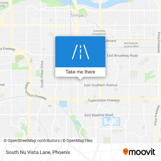 South Nu Vista Lane map