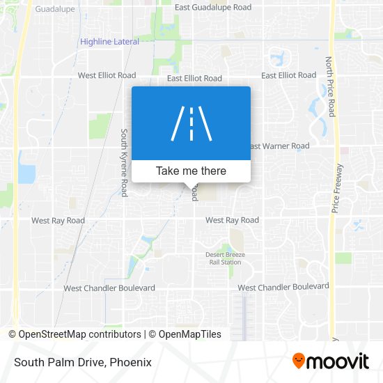 South Palm Drive map