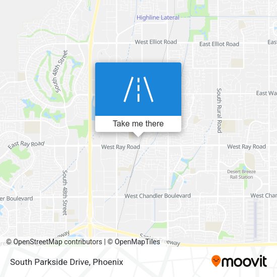 South Parkside Drive map
