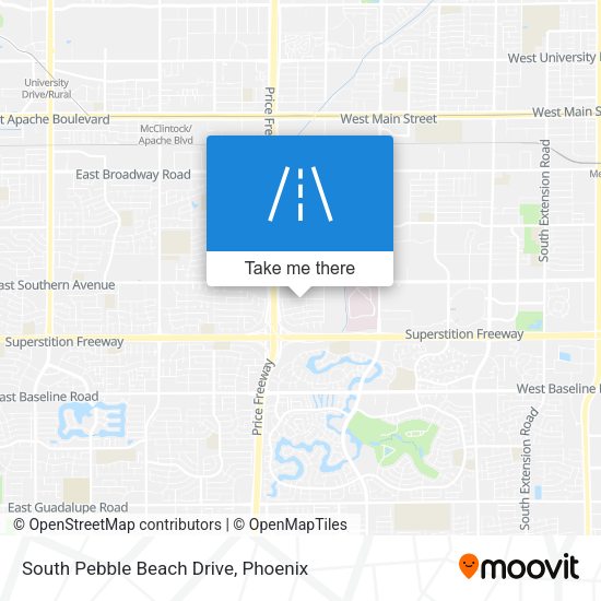 South Pebble Beach Drive map