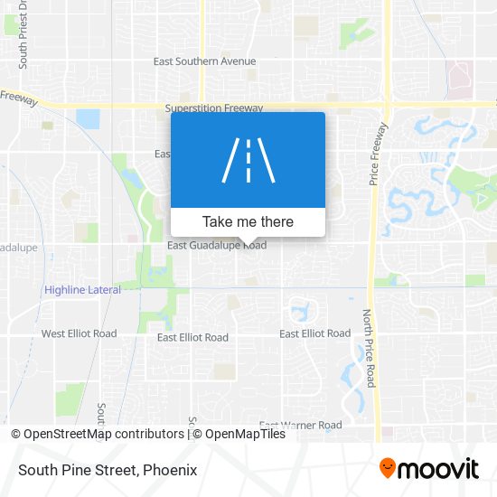 South Pine Street map