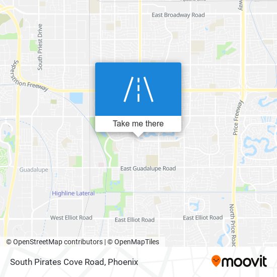 South Pirates Cove Road map