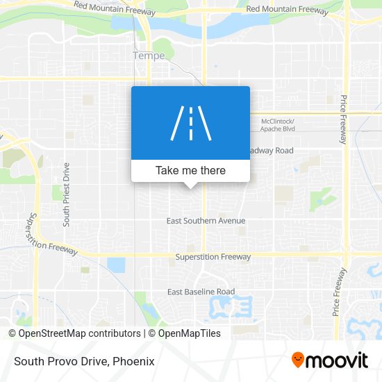 Mapa de South Provo Drive